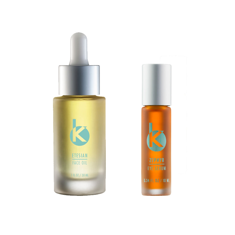 Face Oil & Eye Serum Gift Set — Etesian + Zephyr | Kōzōn