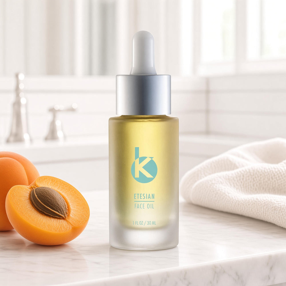 Etesian Face Oil | Apricot Kernel Oil for Face – Kōzōn